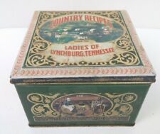 Vintage Ladies of Lynchburg TN County Recipe Box Hinged Tin Lid Made in England picture
