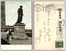 1906 Charlestown MA Colonel William Prescott Statue Postcard Posted picture