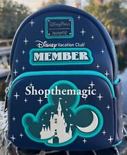 2024 Disney Parks Vacation Club GITD Loungefly Backpack Mickey Icon Castle New picture