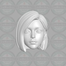 Generic Female custom head for 1:18 1:12 1:10 & 1:6 action figure picture