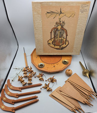 RARE Vintage Erzgebirge German Wooden Christmas Pyramid Complete Original Box picture