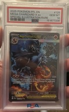 Pokémon Mega Charizard X ex 2025 PFL EN SIR 125/094 PSA 10 phantasmal flames picture