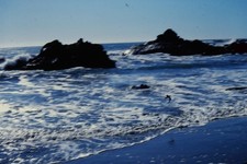 1978 Ektachrome 35mm Slide, Cambria California, Ocean Waves Rocks Kodak beach picture