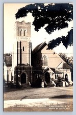 K7/ Lake Placid New York RPPC Postcard c1940s St Agnes Catholic Church  315 picture