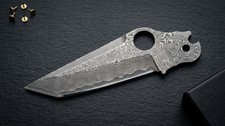 Spyderco Paramilitary 2 Damascus steel Blade C81 Upgrade Para 2 Replacement Pm2 picture