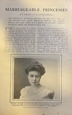 1903 Marriageable Princesses Margaret of Connaught Alice of Albany Maria Teresa picture