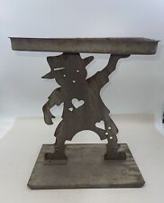 RARE Vintage Cookie Snacks Countertop Store Display, Figure Holding Tray picture