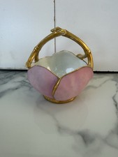 Antique 1891 T&V Limoges France Pink Rose Vase Hand Painted Fine Porcelain TV picture