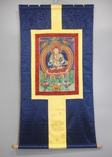 Real Nice Tibet Tibetan 19th Century Old Antique Buddhist Thangka Vajrasattva picture