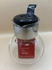 Vintage Gemco 1995 “The Whistler”Glass Kettle with Stainless Steel Collar #L 10 picture