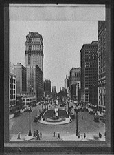 Photo:Detroit Michigan Washington Boulevard 1920s City Street Skyline picture