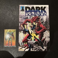 1993 Defiant Dark Dominion  Issue #1 🖋️Signed by Jim Shooter ✍️ picture