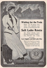 1906 SALT LAKE ROUTE Salt Lake City UT Los Angeles CA full-page ANTIQUE AD picture