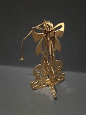 Vintage Danbury Mint 1985 23Kt Gold Plated Christmas Ornament Violins/Cello picture