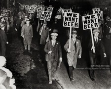 Vintage 1932 Photo We Want Beer New York City Anti-Prohibition Parade 8x10 Print picture