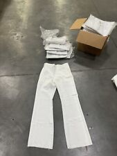 Lot Of 17 US Navy White Trousers Polyester Enlisted Service Dress Pants 38-38XL picture