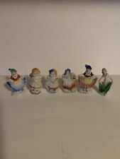 OCCUPIED JAPAN LOT OF 6 FIGURINES  LITTLE PEOPLE FIGURINES picture