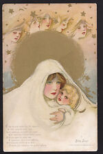 c1908 Schmucker Baby Days Mother & Child Childhood Days series postcard picture