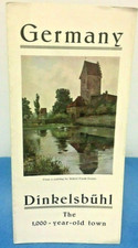 Vintage Dinkelsbuhl Germany Travel Tourist Brochure Town Plan Map picture
