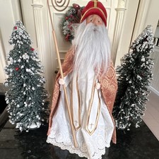 2004 Saint Nicholas w/ stunning robe, eyelet smock, & religious sash/staff, READ picture