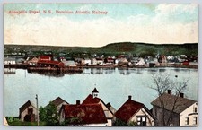 Antique Canada Postcard ANNAPOLIS ROYAL NS Dominion Railway 1909 picture