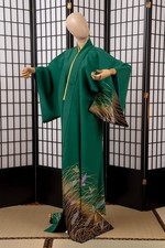 DEAR VANILLA JAPANESE KIMONO WOMEN'S ROBE GOWN AUTHENTIC MADE IN JAPAN VINTAGE picture