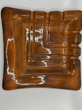 Vintage Mid-Century Modern Anthony Freeman McFarlin Pottery Amber/Brown Glazed picture