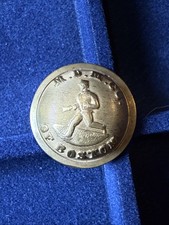 Antique M.D.M. Co of Boston Messenger Uniform Button Oak Hall Clothing Gilt picture