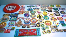 Vintage BSA Boy Scout 50 Patch Lot Slides Beret Order of The Arrow Etc. picture