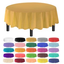 allgala 12-Pack Round Plastic Table Covers 84