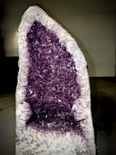 Large Purple Amethyst Crystal Geode Cathedral Display Piece 98 Kilograms picture