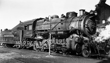 RR Photo-PENNSYLVANIA PRR 4077  2-8-0 at Potomac Yard  10/27/1937 picture
