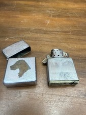 Vintage Zippo Town & Country Setter Dog Lighter Pat 2032695 As Is Rare picture