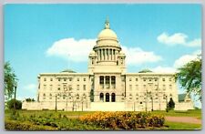 Rhode Island State House Providence RI White Georgia Marble Government Postcard picture