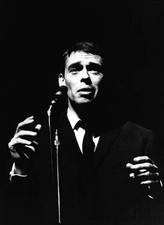 Portrait of Jacques Brel the stage of the Olympia October 1964 Par- Old Photo picture