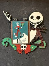 Disney Shopping NBC Jack Skellington Sandy Claws Hinged Jumbo Pin LE 500 picture