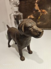 Cast Iron Labrador Retriever Dog Figure/ Paperweight 8x5x2/1.8 Lbs Vtg Inspired picture