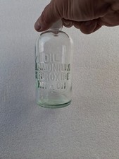 Vintage  Wheaton Embossed Glass Reagent Bottle Dilute Ammonium Hydroxide NH4OH picture