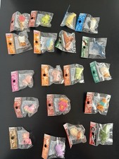 Iwako Japanese Puzzle Erasers Lot of 19 Sealed Animal Dinosaur Made Japan picture