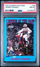 1992 Champs Hi Flyers Johnny O'Mara #158 PSA8 POP 1 ONLY GRADED Motocross Legend picture