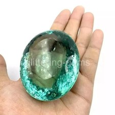 252 Ct Ocean Blue Topaz Oval Cut Brazilian Natural Gemstone IGL Certified 5AOE picture