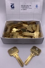 KB CSA DND Brass Key Blank Restricted Do Not Duplicate Key Blank New picture