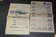 1955 Chicago Auto Show Newspaper Special Edition Chevy Ford Pontiac Dodge Ads picture