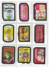 2014 WACKY PACKAGES OLD SCHOOL SERIES 5 TAN BACKED SET 33 BASE + 9 PUZZLE CARDS picture