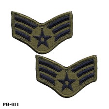 Senior Airman ~ US Air Force E-4 ~ SMALL Female Size ~ Subdued Patches ~ NEW picture