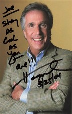 Henry Winkler Autographed Signed 3.5x5.5 Photo 3/25/04 picture