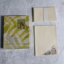 Vtg 70’s HENCO Wildlife Stationary Paper Envelope Notes Cute Mouse Mushroom picture