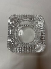Clear Crystal Large Pillar Candleholder Made In France 4