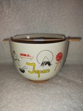 Ceramic Round Japan Ramen Noodle Bowl & Chop Stix GBHome picture