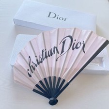 Christian Dior Miss Dior Fan Sensu Pink Logo 33cm w/Box Novelty Limited picture